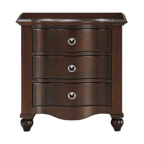Meghan Espresso Nightstand by Homelegance at Eve Furniture