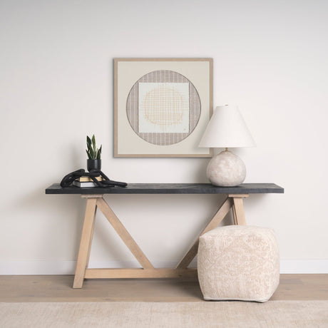 Mehdi Cream Ceramic Table Lamp by Mercana at Eve Furniture