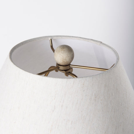 Mehdi Cream Ceramic Table Lamp by Mercana at Eve Furniture