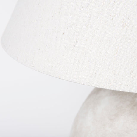 Mehdi Cream Ceramic Table Lamp by Mercana at Eve Furniture