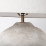 Mehdi Cream Ceramic Table Lamp by Mercana at Eve Furniture
