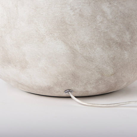 Mehdi Cream Ceramic Table Lamp by Mercana at Eve Furniture
