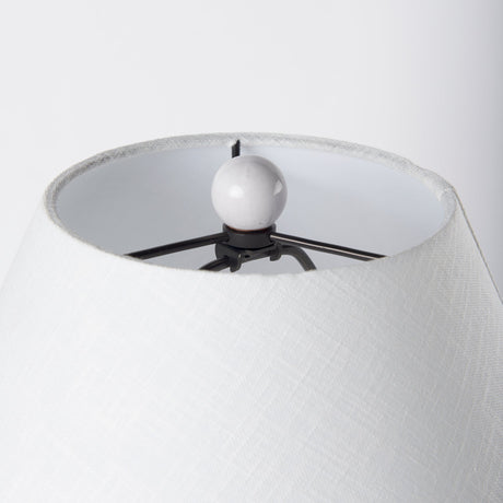 Mehdi White Ceramic Table Lamp by Mercana at Eve Furniture
