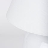 Mehdi White Ceramic Table Lamp by Mercana at Eve Furniture