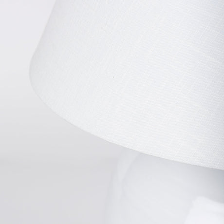 Mehdi White Ceramic Table Lamp by Mercana at Eve Furniture
