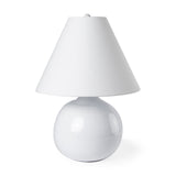 Mehdi White Ceramic Table Lamp by Mercana at Eve Furniture
