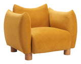 Meia Mustard Accent Chair by Zuomod at Eve Furniture