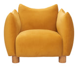Meia Mustard Accent Chair by Zuomod at Eve Furniture