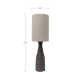 Meili Dark Brown/Natural Table Lamp by MOES at Eve Furniture