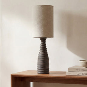 Meili Dark Brown/Natural Table Lamp by MOES at Eve Furniture