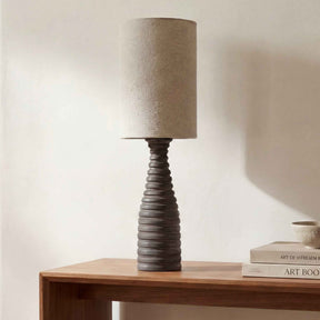 Meili Dark Brown/Natural Table Lamp by Moe's Home at Eve Furniture