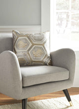 Meiling Metallic Pillow by Ashley at Eve Furniture