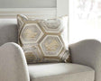 Meiling Metallic Pillow by Ashley at Eve Furniture