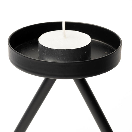 Meira Black Metal Seven Votive Table Candle Holder by Mercana at Eve Furniture