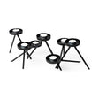 Meira Black Metal Seven Votive Table Candle Holder by Mercana at Eve Furniture