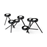 Meira Black Metal Seven Votive Table Candle Holder by Mercana at Eve Furniture