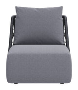 Mekan Gray Outdoor Accent Chair by Zuomod at Eve Furniture