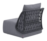 Mekan Gray Outdoor Accent Chair by Zuomod at Eve Furniture