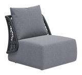 Mekan Gray Outdoor Accent Chair by Zuomod at Eve Furniture