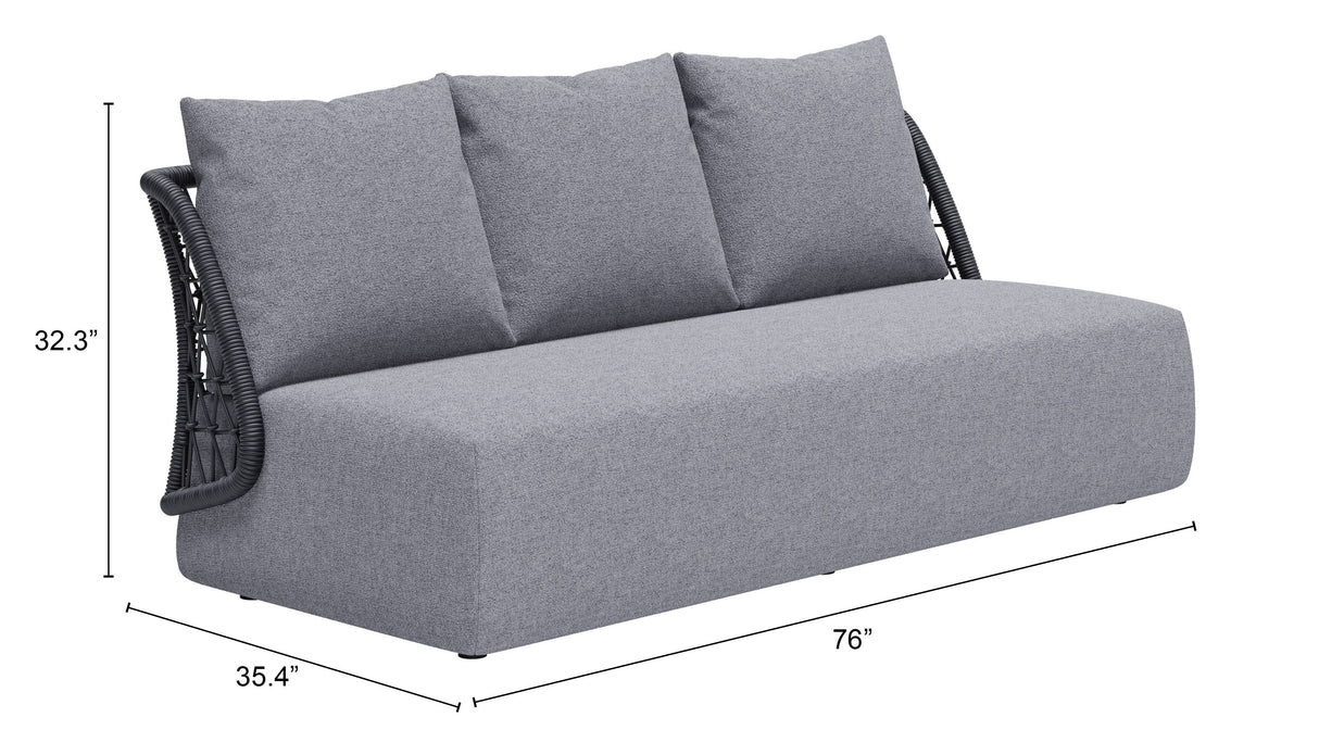 Mekan Gray Outdoor Sofa by Zuomod at Eve Furniture