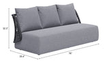 Mekan Gray Outdoor Sofa by Zuomod at Eve Furniture