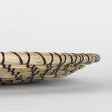 Mekhi Light Brown Seagrass W/Black String Round Wall Hanging Plate by Mercana at Eve Furniture