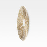 Mekhi Light Brown Seagrass W/White String Round Wall Hanging Plate by Mercana at Eve Furniture
