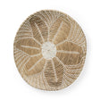 Mekhi Light Brown Seagrass W/White String Round Wall Hanging Plate by Mercana at Eve Furniture