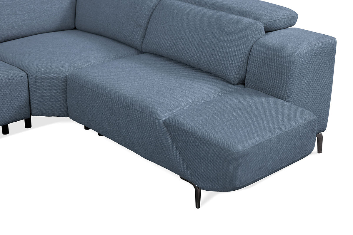 Melancton Blue Power Sectional by Furniture of America at Eve Furniture
