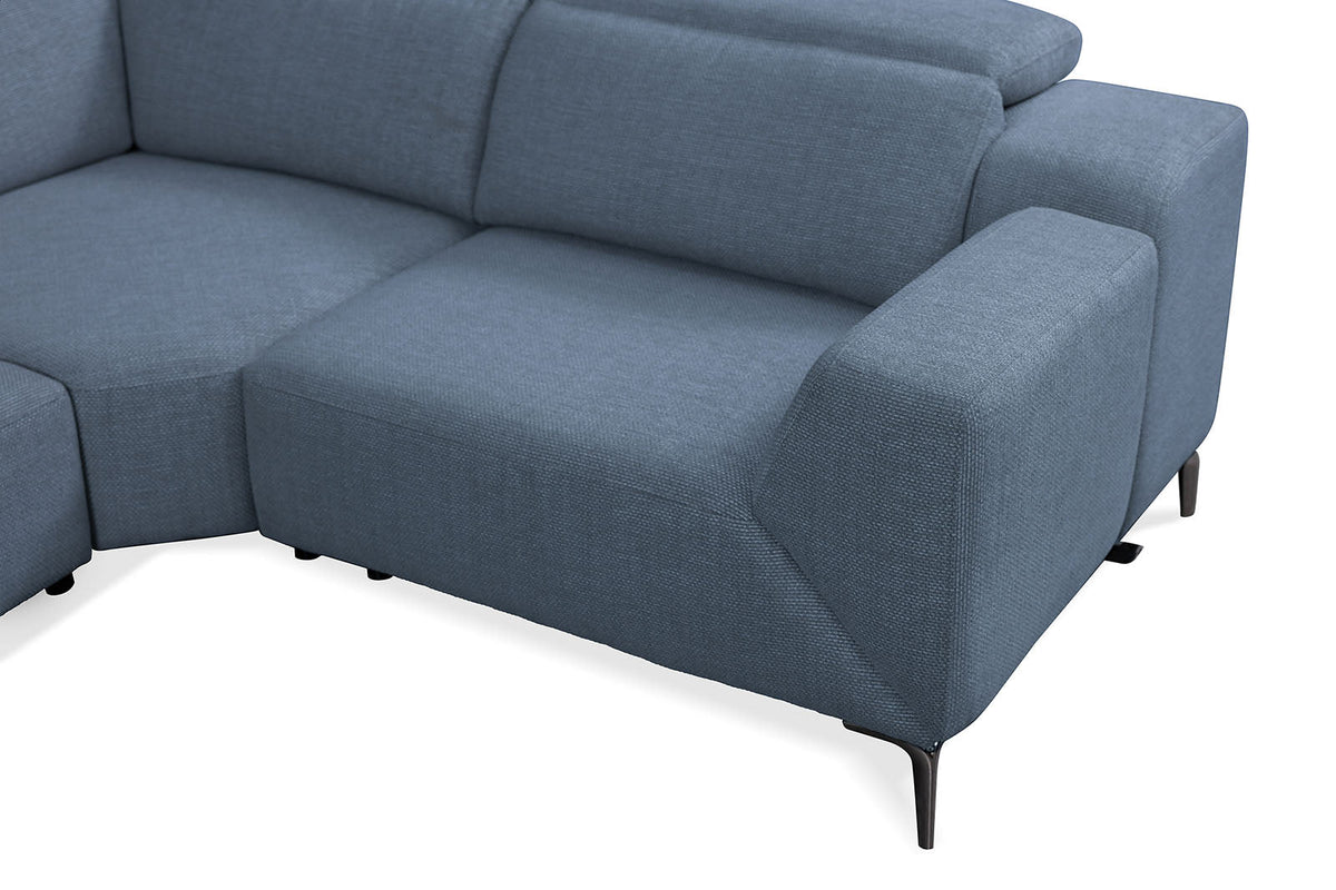 Melancton Blue Power Sectional by Furniture of America at Eve Furniture