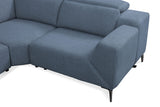 Melancton Blue Power Sectional by Furniture of America at Eve Furniture