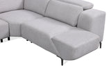 Melancton Light Gray Power Sectional by Furniture of America at Eve Furniture