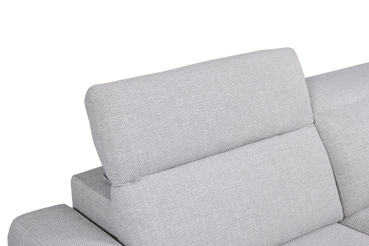 Melancton Light Gray Power Sectional by Furniture of America at Eve Furniture