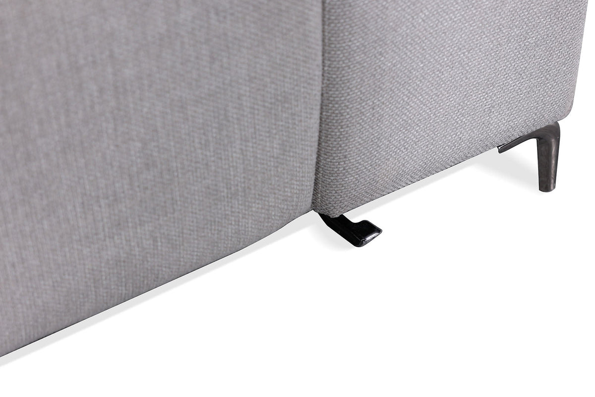 Melancton Light Gray Power Sectional by Furniture of America at Eve Furniture