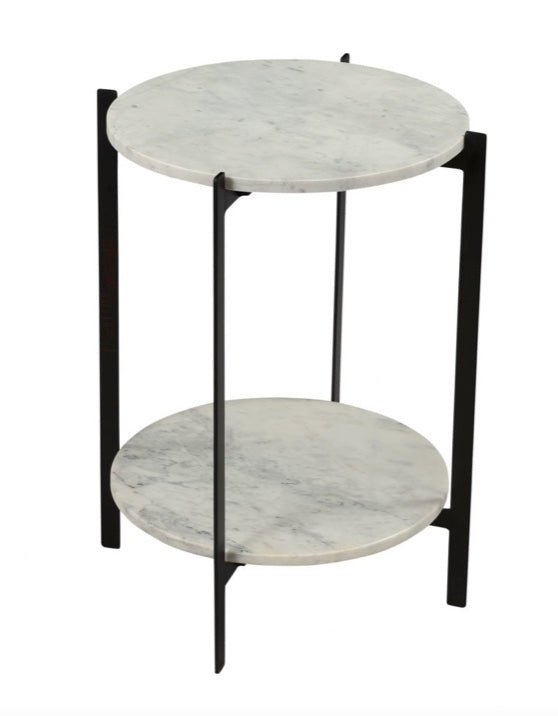Melanie Accent Table White by Moe's Home at Eve Furniture