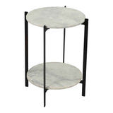 Melanie White Accent Table