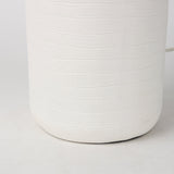 Melanie White Shade W/White Base Table Lamp by Mercana at Eve Furniture