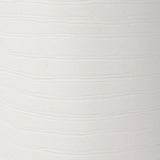 Melanie White Shade W/White Base Table Lamp by Mercana at Eve Furniture