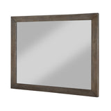 Melbourne Beveled Glass Mirror in Dark Pine by Modus Furniture at Eve Furniture
