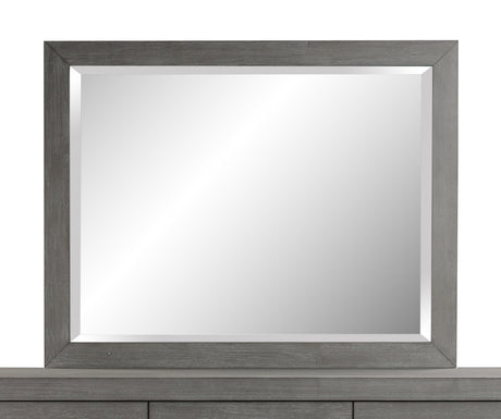 Melbourne Beveled Glass Mirror in Mineral by Modus Furniture at Eve Furniture