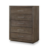 Melbourne Five Drawer Chest in Dark Pine by Modus Furniture at Eve Furniture