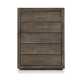 Melbourne Five Drawer Chest in Dark Pine by Modus Furniture at Eve Furniture
