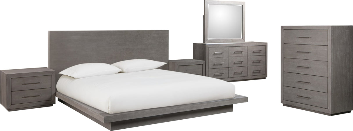Melbourne Mineral California King Panel Bed by Modus Furniture at Eve Furniture