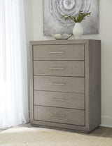 Melbourne Mineral Five Drawer Chest by Modus Furniture at Eve Furniture
