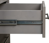 Melbourne Mineral Two Drawer Nightstand with USB by Modus Furniture at Eve Furniture