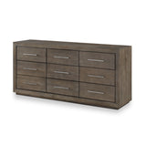 Melbourne Nine Drawer Dresser in Dark Pine by Modus Furniture at Eve Furniture