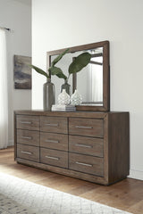 Melbourne Nine Drawer Dresser in Dark Pine by Modus Furniture at Eve Furniture