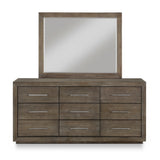 Melbourne Nine Drawer Dresser in Dark Pine by Modus Furniture at Eve Furniture