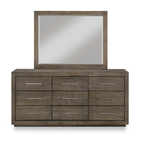 Melbourne Nine Drawer Dresser in Dark Pine by Modus Furniture at Eve Furniture