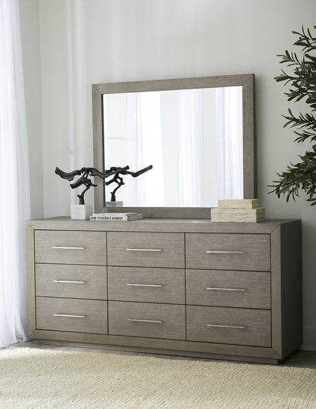 Melbourne Nine Drawer Dresser in Mineral by Modus Furniture at Eve Furniture